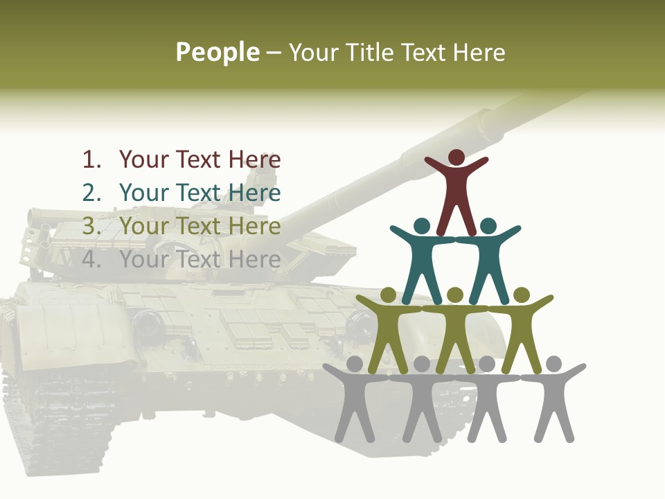 Mobile Weapon Target PowerPoint Template