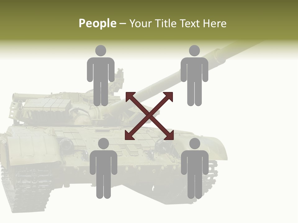 Mobile Weapon Target PowerPoint Template