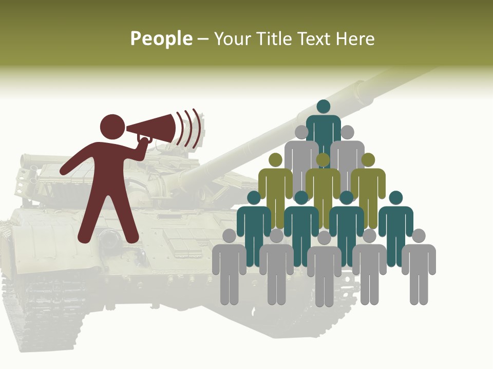 Mobile Weapon Target PowerPoint Template