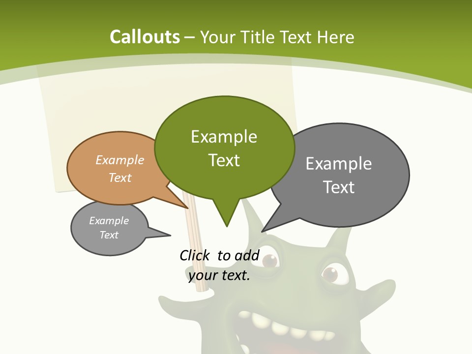 Magnification Banner Call PowerPoint Template