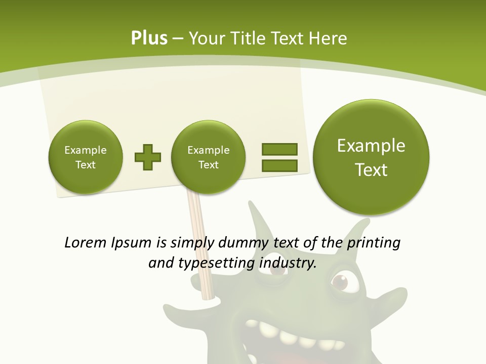 Magnification Banner Call PowerPoint Template