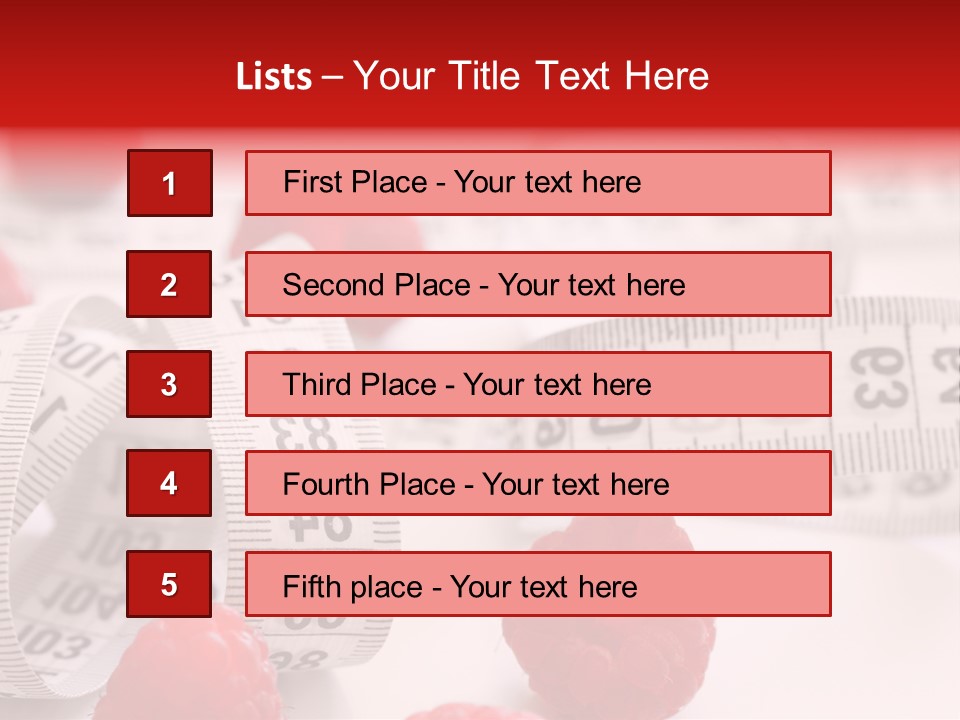 Number Background Vitality PowerPoint Template