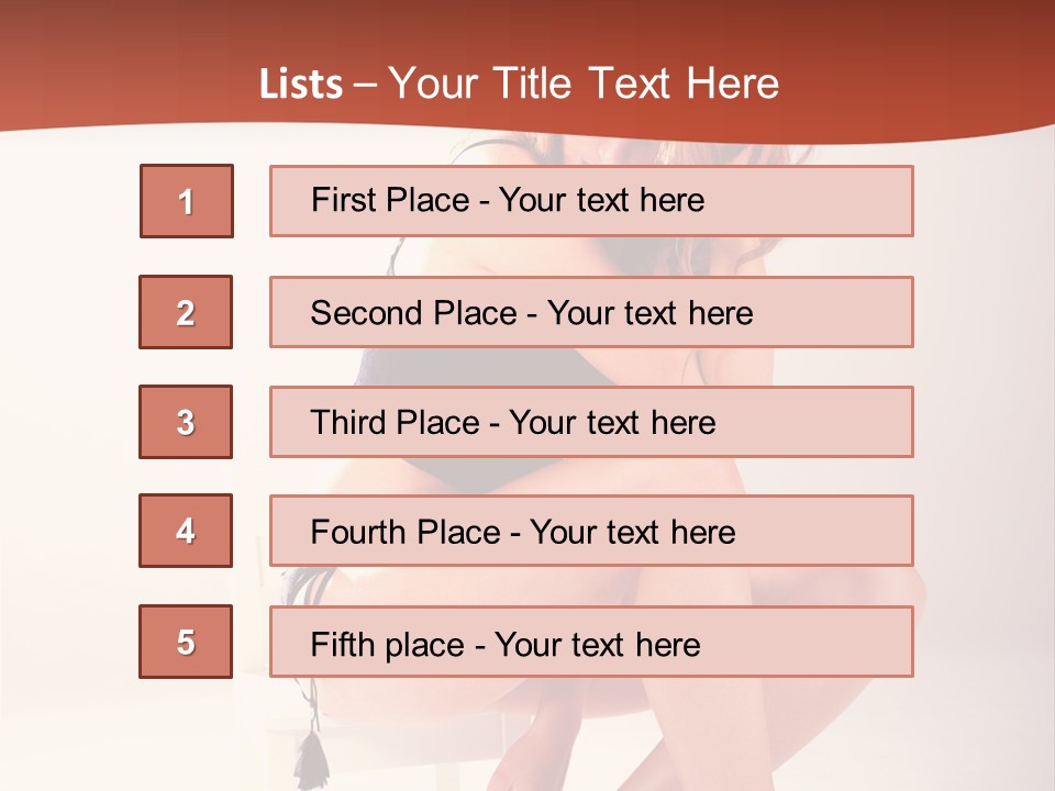 Apparel Shot Lace PowerPoint Template