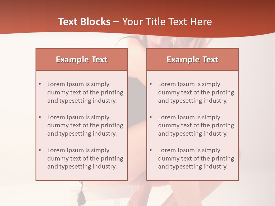 Apparel Shot Lace PowerPoint Template