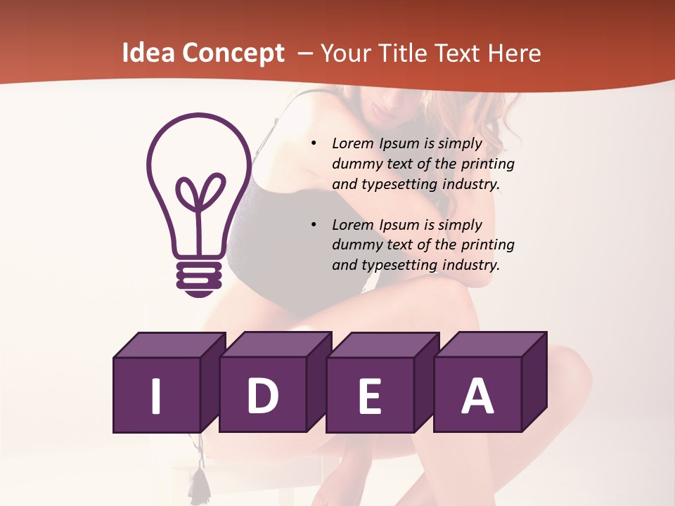 Apparel Shot Lace PowerPoint Template