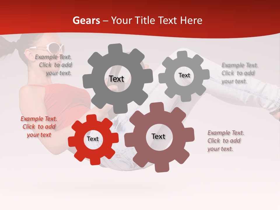 Teenager Humor Glasses PowerPoint Template