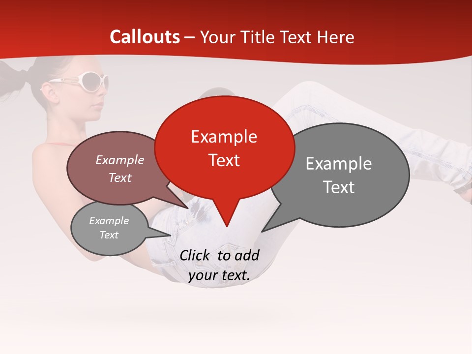 Teenager Humor Glasses PowerPoint Template