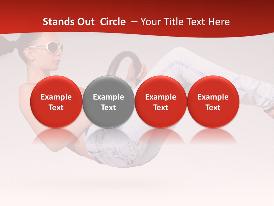 Teenager Humor Glasses PowerPoint Template