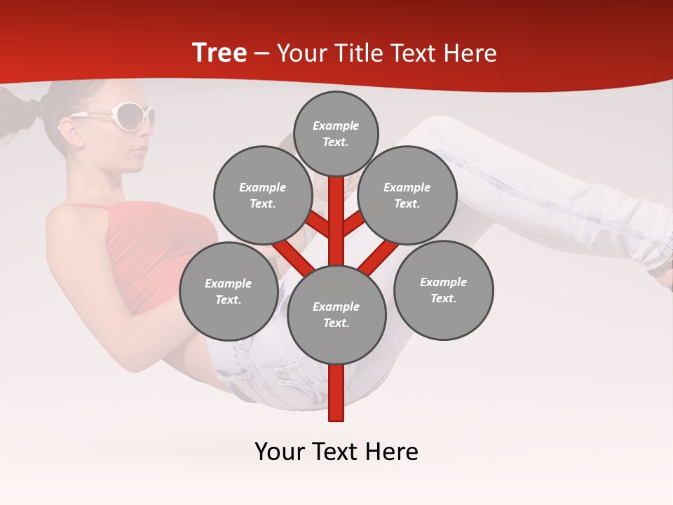 Teenager Humor Glasses PowerPoint Template