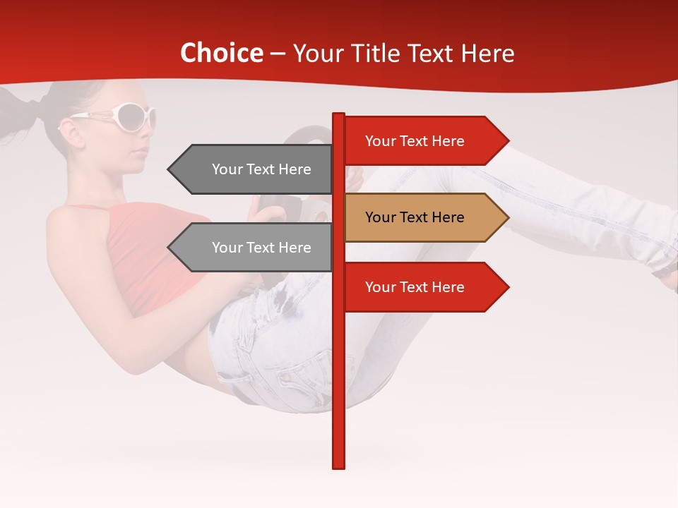 Teenager Humor Glasses PowerPoint Template