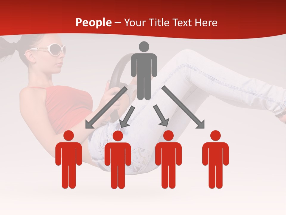 Teenager Humor Glasses PowerPoint Template