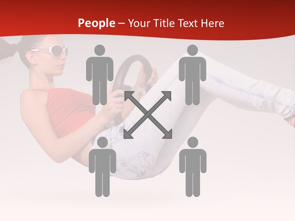 Teenager Humor Glasses PowerPoint Template