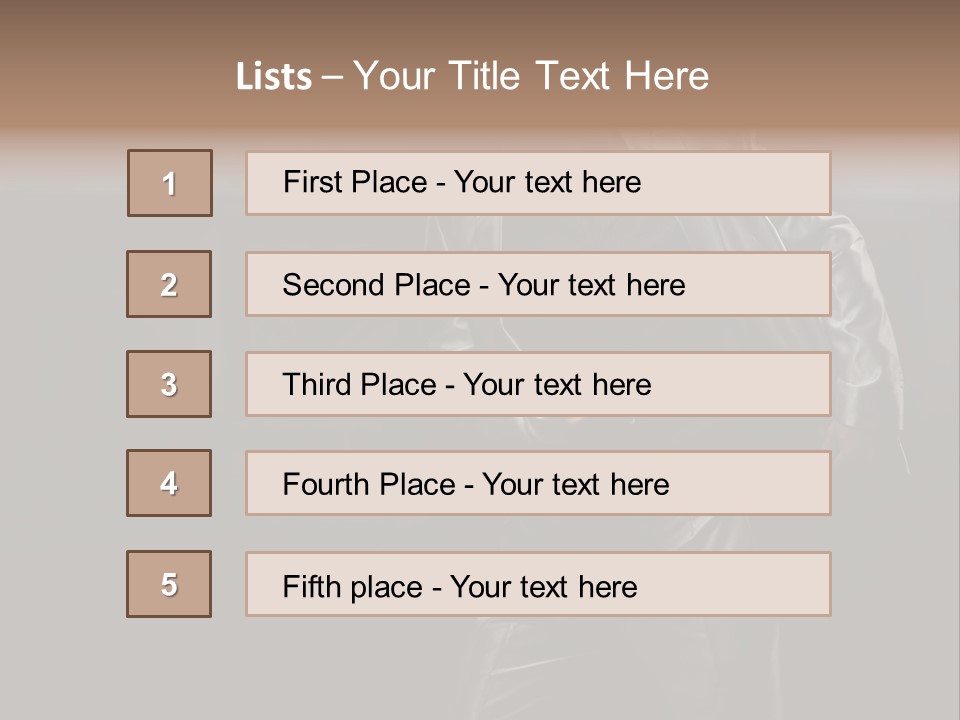 Sexy Tan Pose PowerPoint Template