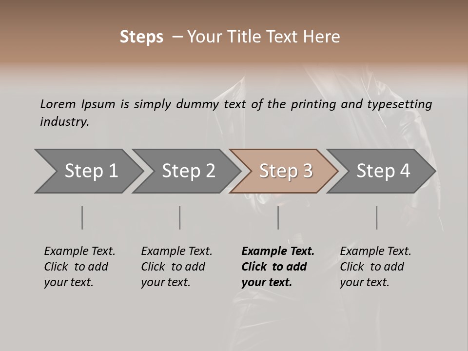 Sexy Tan Pose PowerPoint Template
