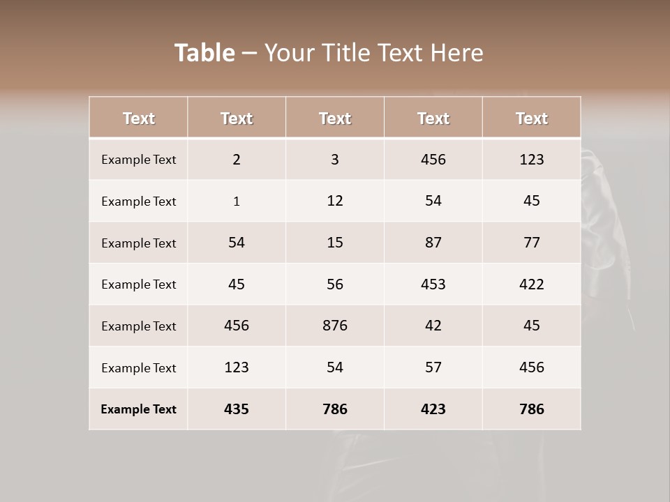Sexy Tan Pose PowerPoint Template