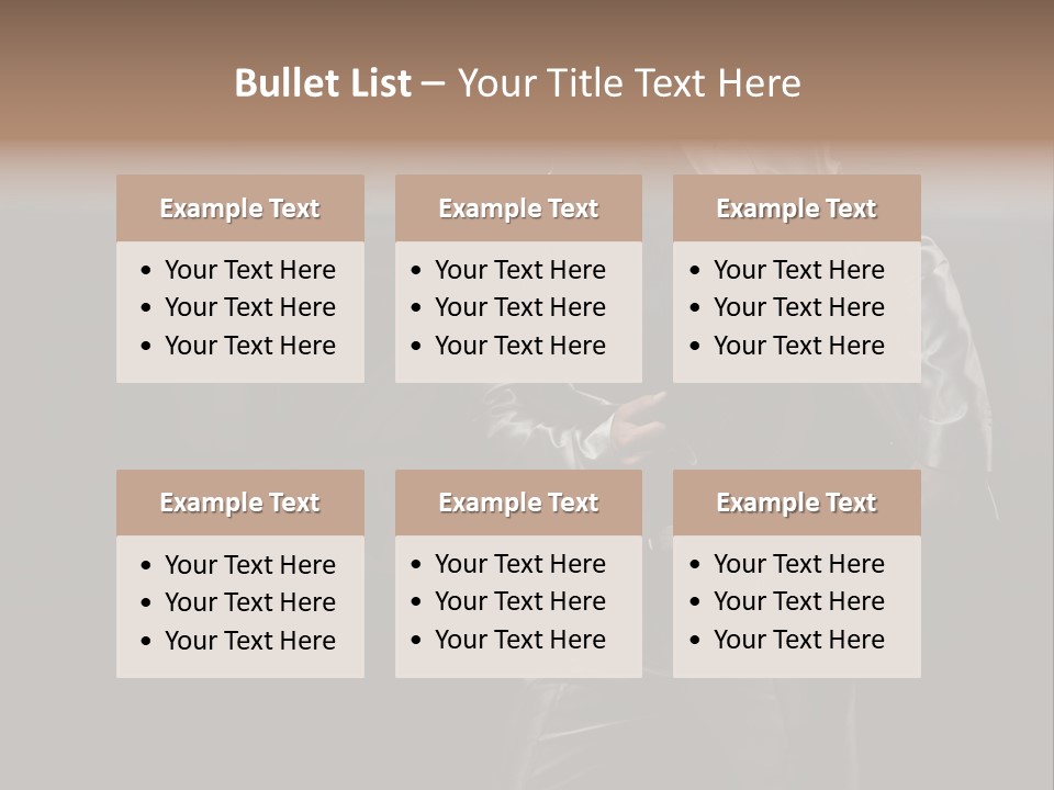 Sexy Tan Pose PowerPoint Template