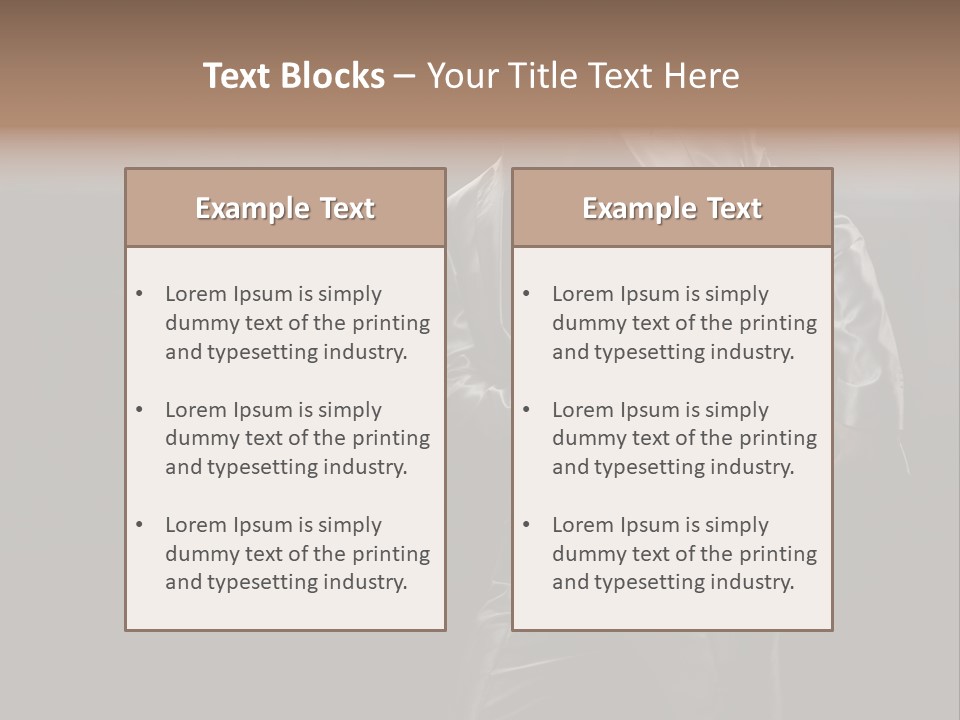 Sexy Tan Pose PowerPoint Template