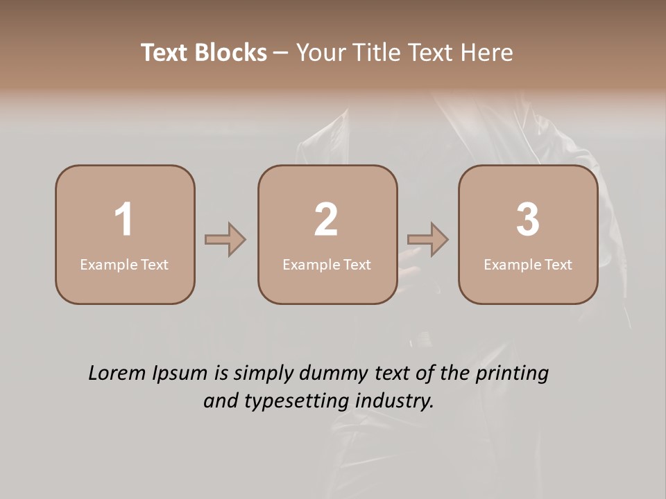 Sexy Tan Pose PowerPoint Template