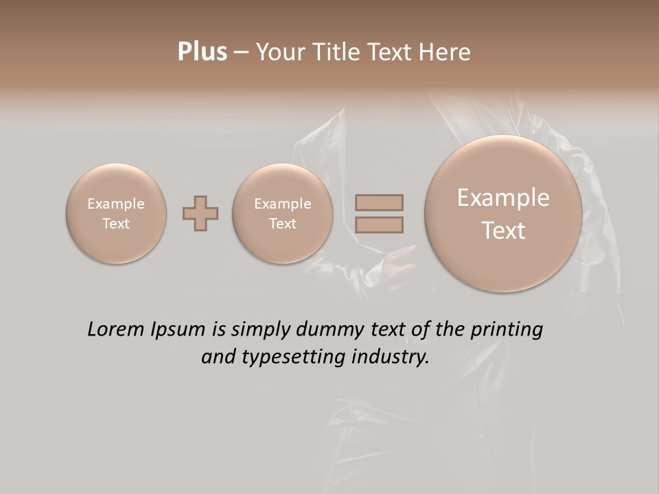 Sexy Tan Pose PowerPoint Template