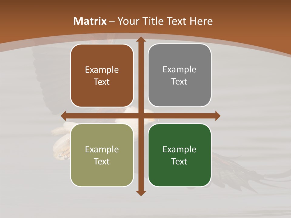 Brown Eagle Beak PowerPoint Template