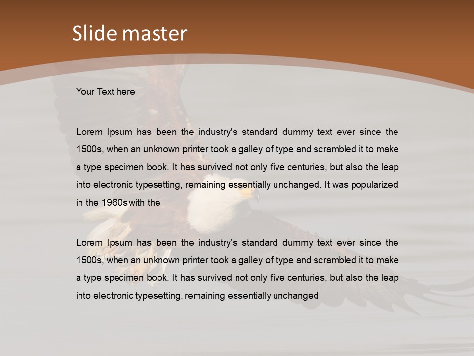 Brown Eagle Beak PowerPoint Template