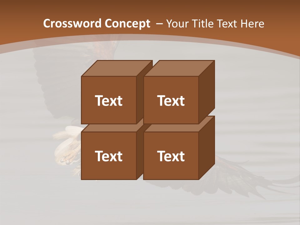 Brown Eagle Beak PowerPoint Template