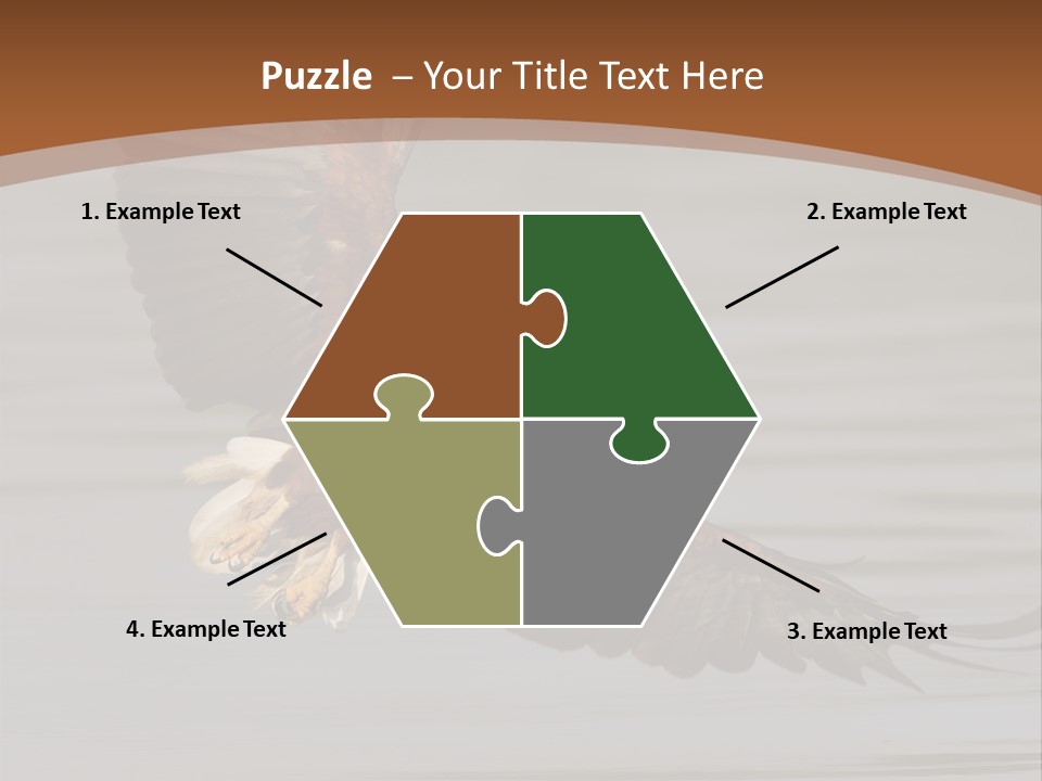 Brown Eagle Beak PowerPoint Template