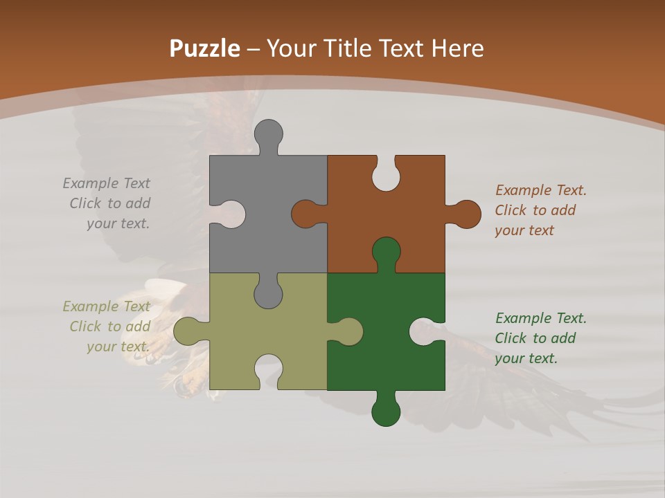 Brown Eagle Beak PowerPoint Template