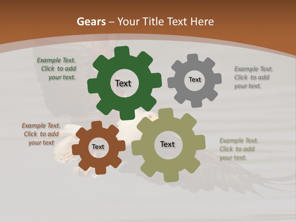 Brown Eagle Beak PowerPoint Template