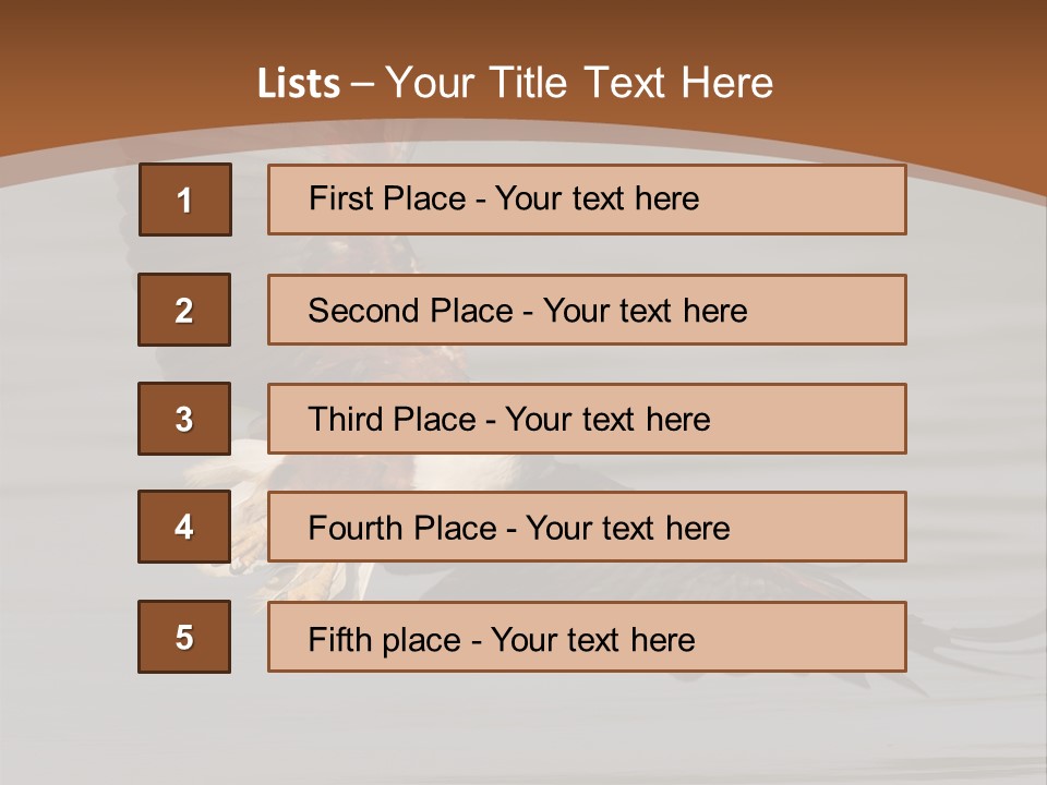 Brown Eagle Beak PowerPoint Template