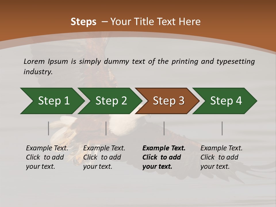 Brown Eagle Beak PowerPoint Template