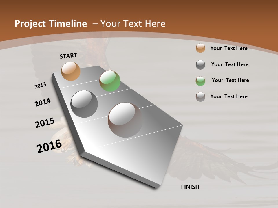 Brown Eagle Beak PowerPoint Template