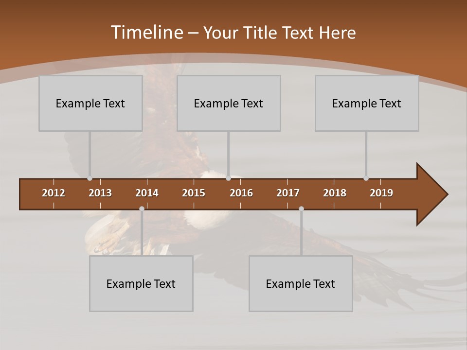 Brown Eagle Beak PowerPoint Template