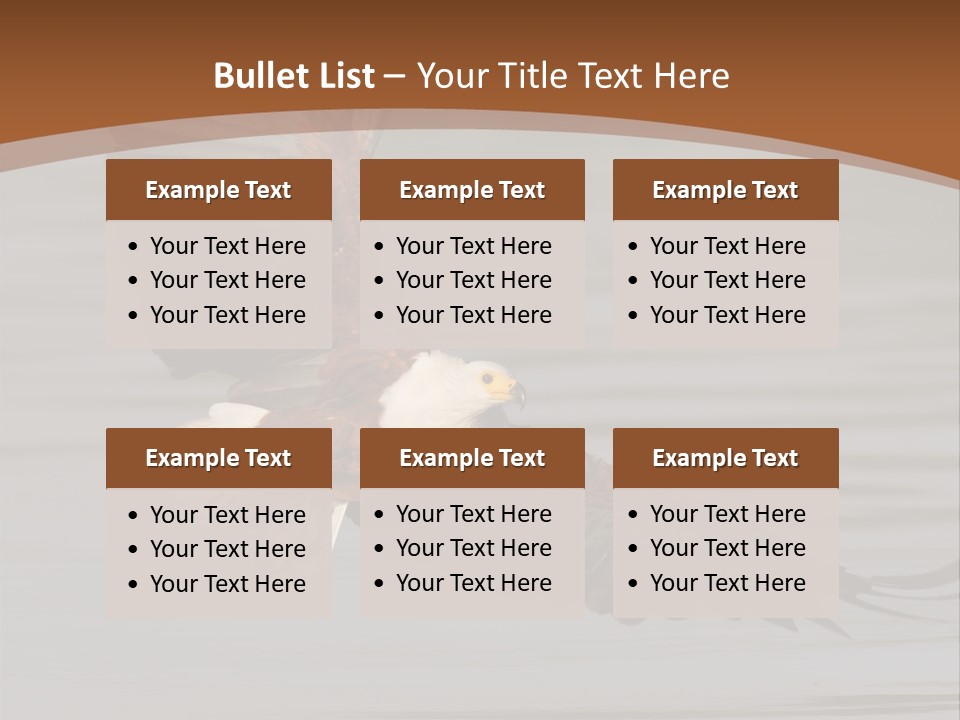 Brown Eagle Beak PowerPoint Template