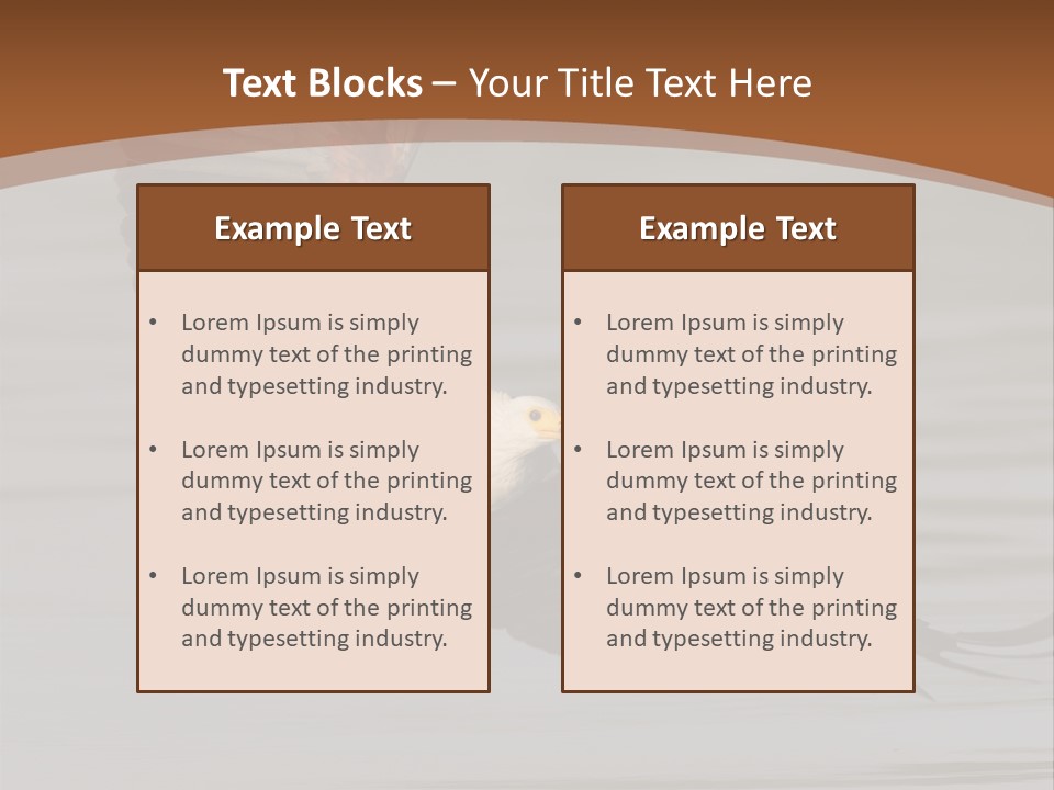 Brown Eagle Beak PowerPoint Template