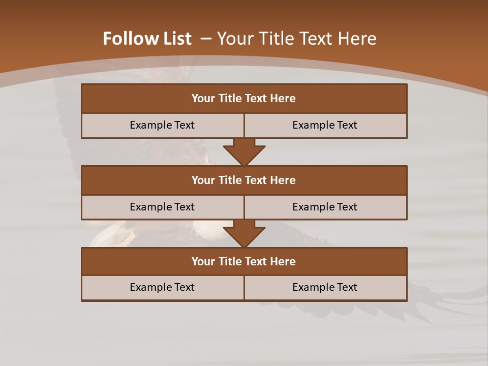 Brown Eagle Beak PowerPoint Template
