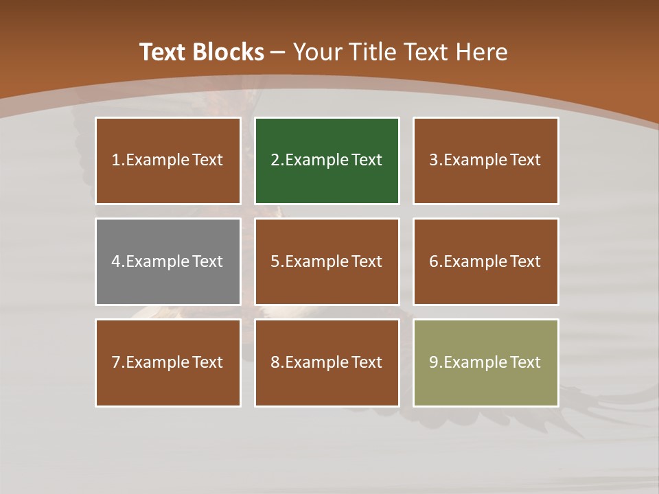 Brown Eagle Beak PowerPoint Template