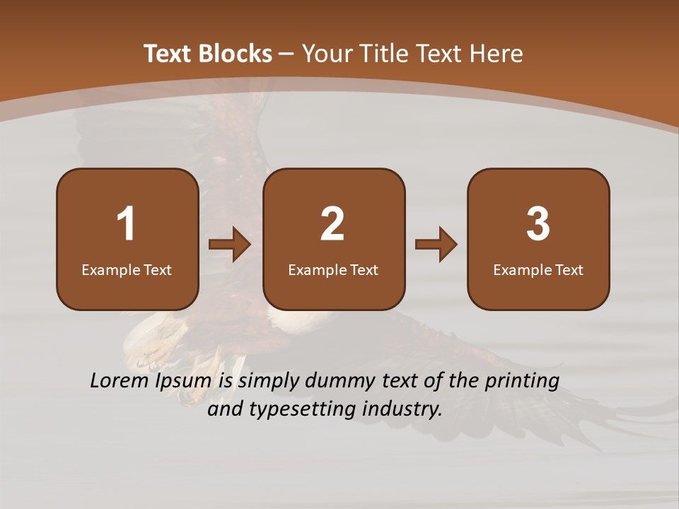 Brown Eagle Beak PowerPoint Template