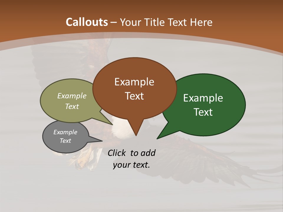 Brown Eagle Beak PowerPoint Template