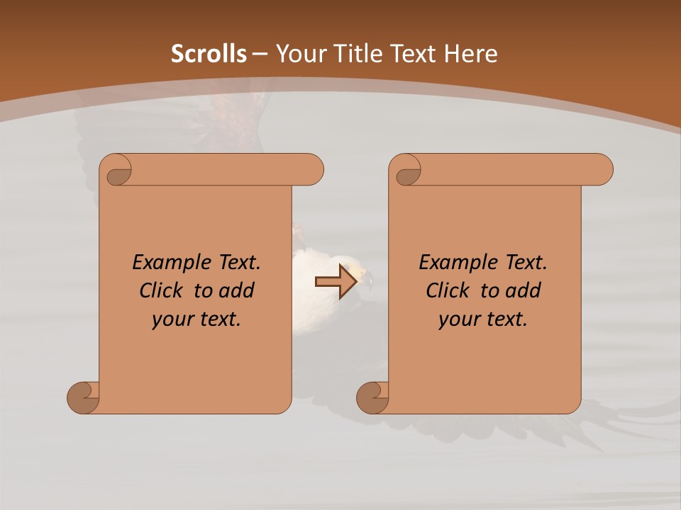 Brown Eagle Beak PowerPoint Template