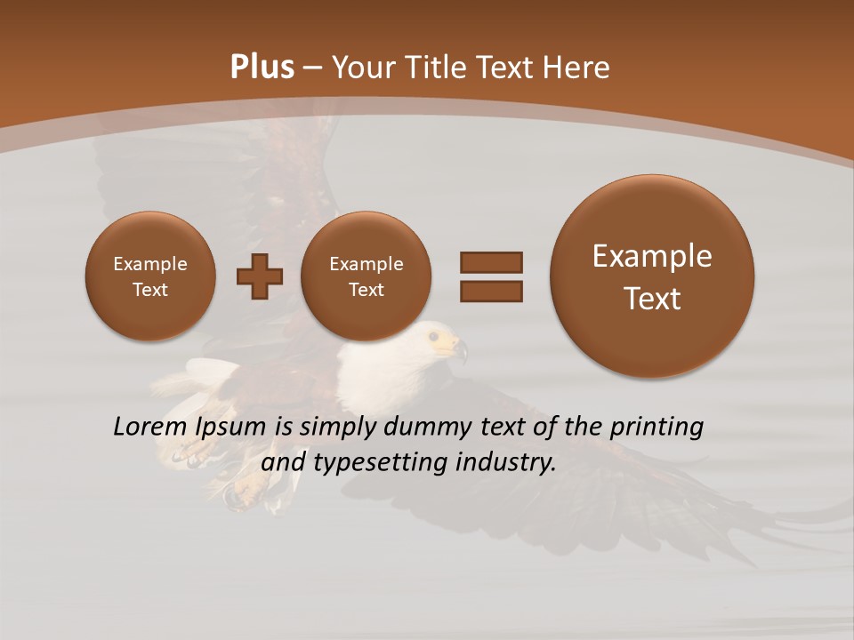 Brown Eagle Beak PowerPoint Template