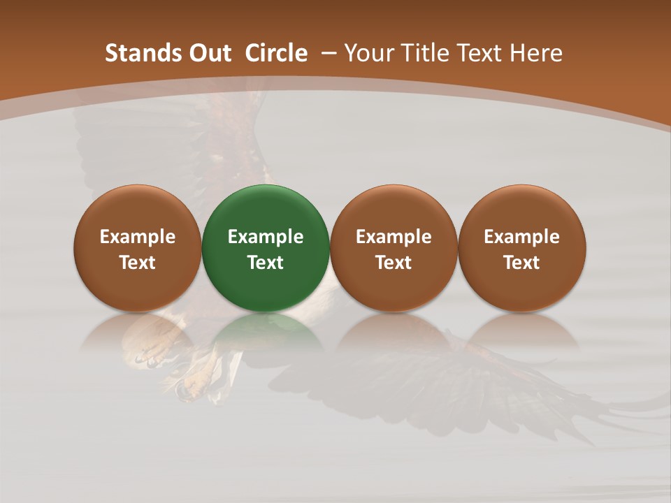 Brown Eagle Beak PowerPoint Template