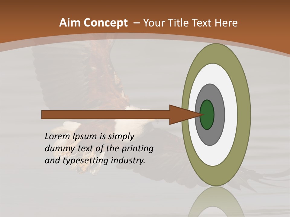 Brown Eagle Beak PowerPoint Template