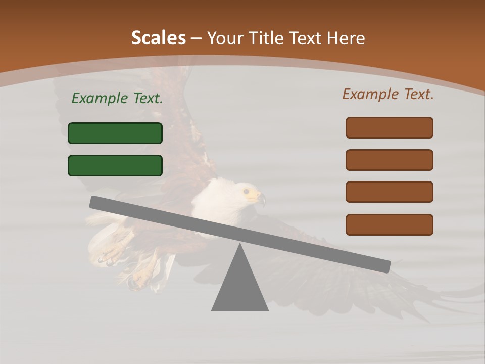 Brown Eagle Beak PowerPoint Template