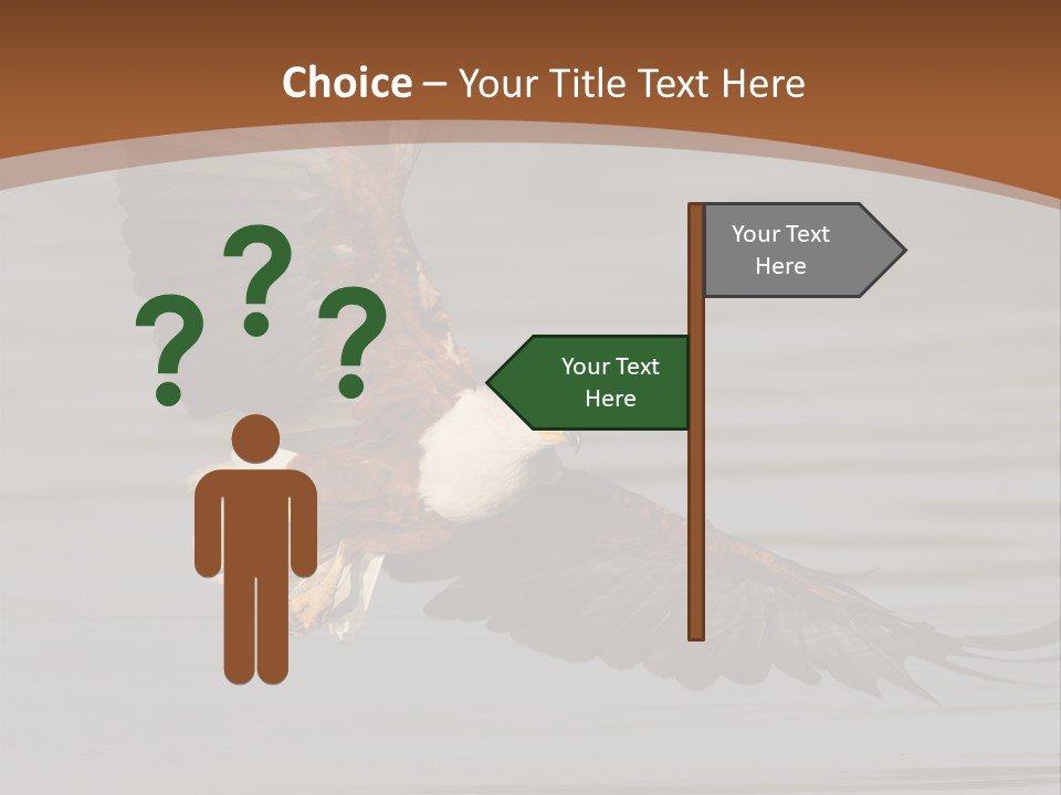 Brown Eagle Beak PowerPoint Template