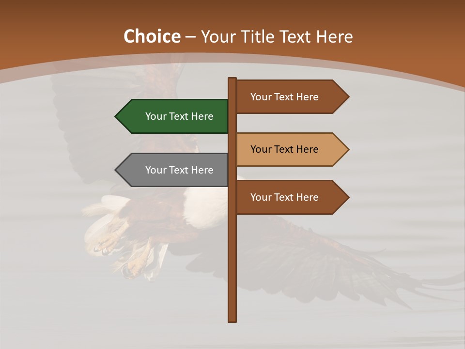 Brown Eagle Beak PowerPoint Template