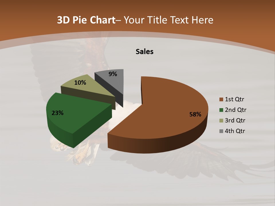 Brown Eagle Beak PowerPoint Template