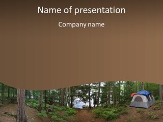 Tent Lake Campground PowerPoint Template