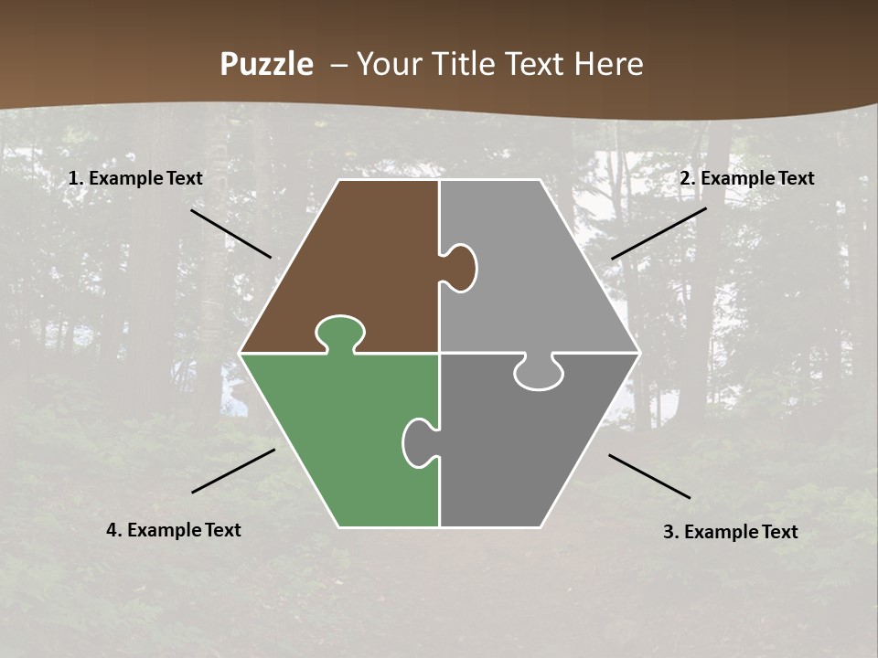 Tent Lake Campground PowerPoint Template