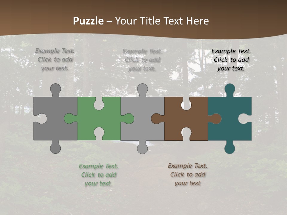 Tent Lake Campground PowerPoint Template